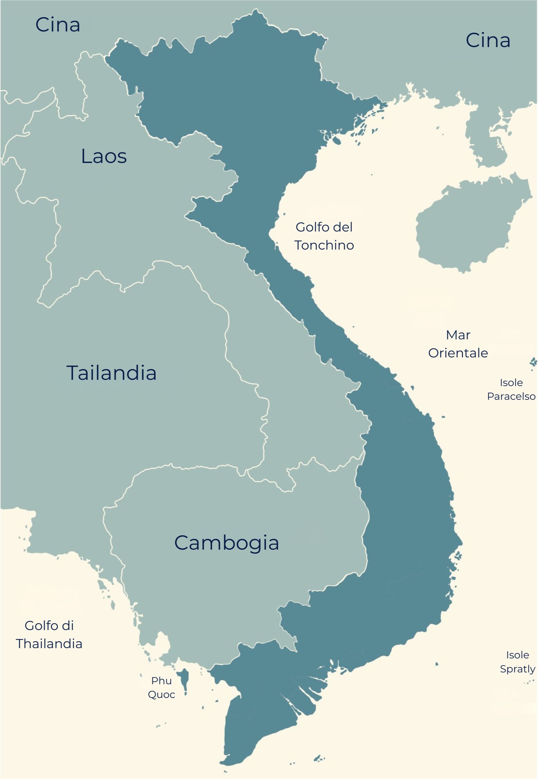 Carte interactive des destinations touristiques au Vietnam